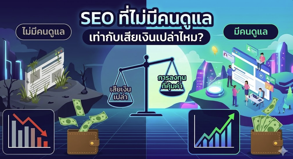 SEO ที่ไม่มีคนดูแล เท่ากับเสียเงินเปล่าไหม