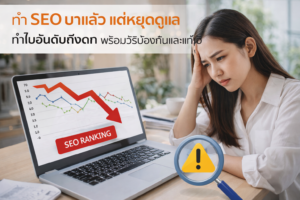 ทำ SEO มาแล้ว แต่หยุดดูแล ทำไมอันดับถึงตก พร้อมวิธีป้องกันและแก้ไข